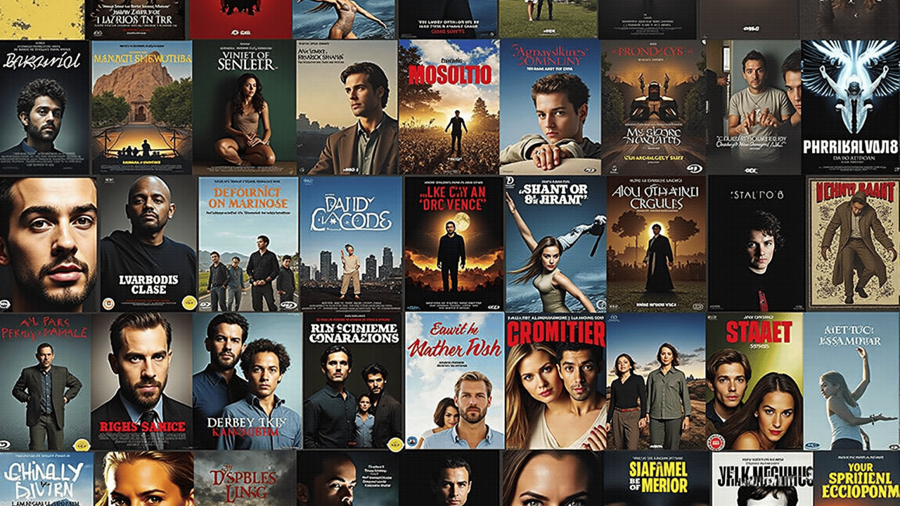 Symbolbild mit Filmcovers - KI generiert (Flux)